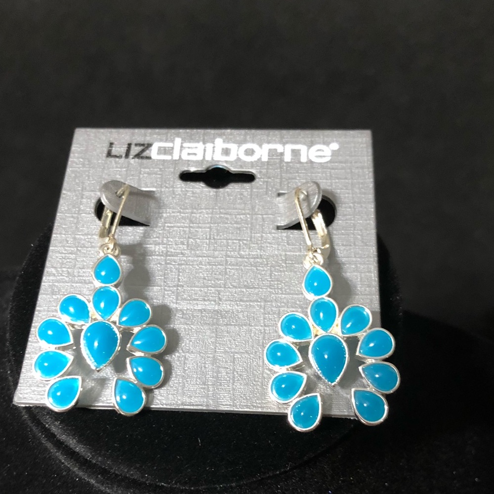 Turquoise color dangly earrings